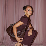 JANELLE SHOULDER BAG - SANGRIA