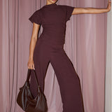 JANELLE SHOULDER BAG - SANGRIA