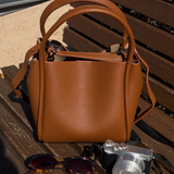 NAOMI HANDLE BAG - CARAMEL