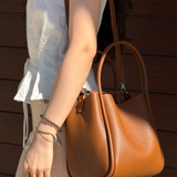 NAOMI HANDLE BAG - CARAMEL