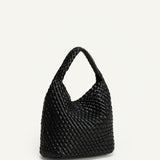 ANGIE HANDLE BAG - BLACK