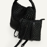 ANGIE HANDLE BAG - BLACK