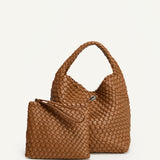 ANGIE HANDLE BAG - CARAMEL