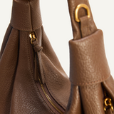 JANELLE SHOULDER BAG - WALNUT