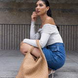 ANDREA SHOULDER BAG - LATTE