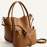 NAOMI HANDLE BAG - CARAMEL