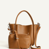 NAOMI HANDLE BAG - CARAMEL