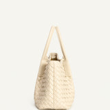 OLIVIA HANDLE BAG - IVORY