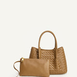OLIVIA HANDLE BAG - MOCHA