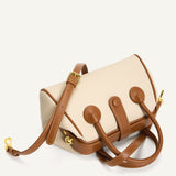 CAMILLE HANDLE BAG – ALMOND CARAMEL