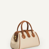CAMILLE HANDLE BAG – ALMOND CARAMEL