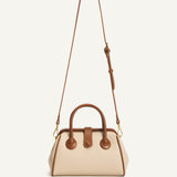 CAMILLE HANDLE BAG – ALMOND CARAMEL