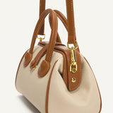 CAMILLE HANDLE BAG – ALMOND CARAMEL