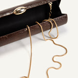 KIM CLUTCH – ESPRESSO