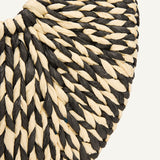 ISLA HANDLE BAG – BLACK BEIGE