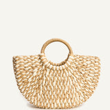 ISLA HANDLE BAG – TAN IVORY